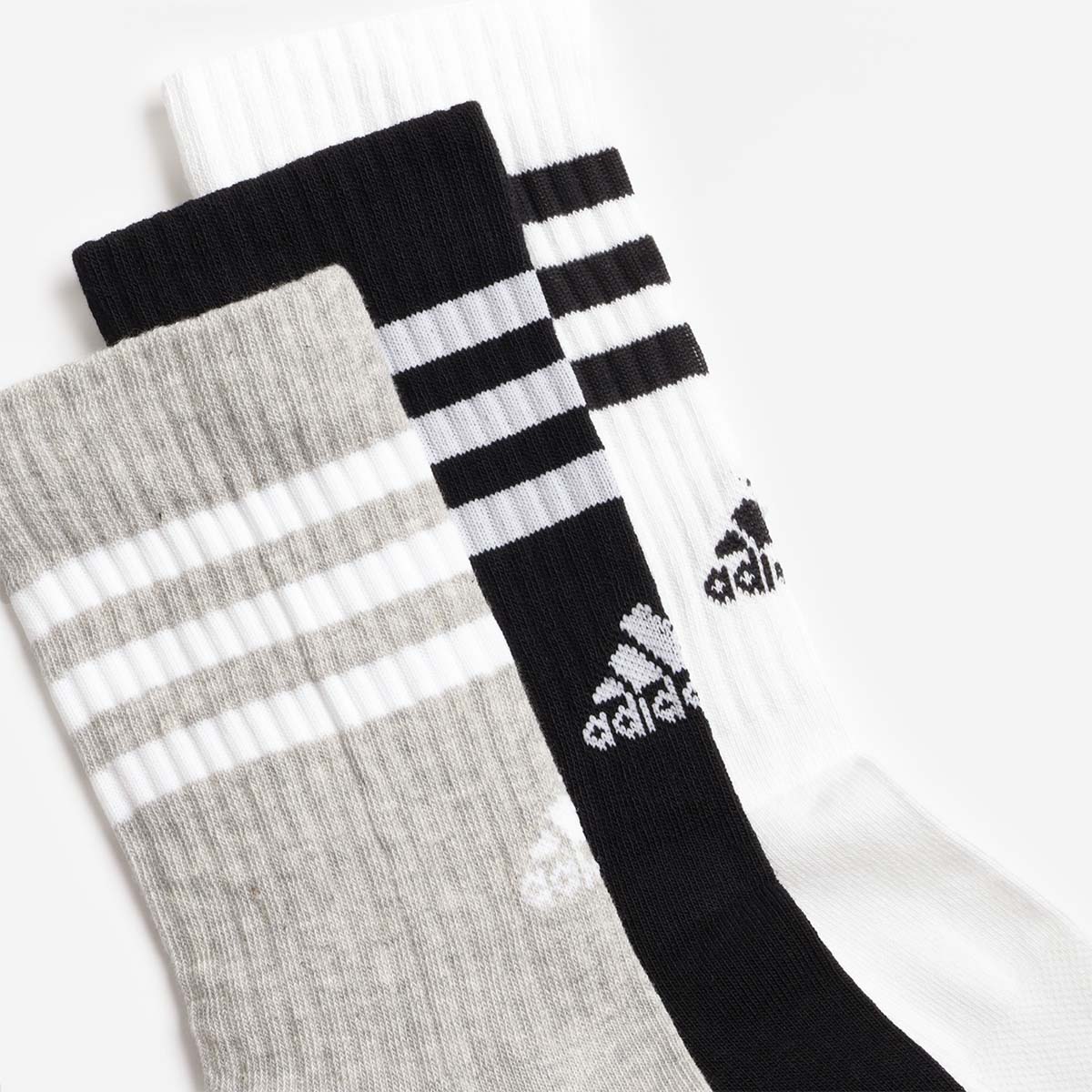 Adidas Originals 3-Stripes Cushioned Crew Socks 3 Pairs - Image 3