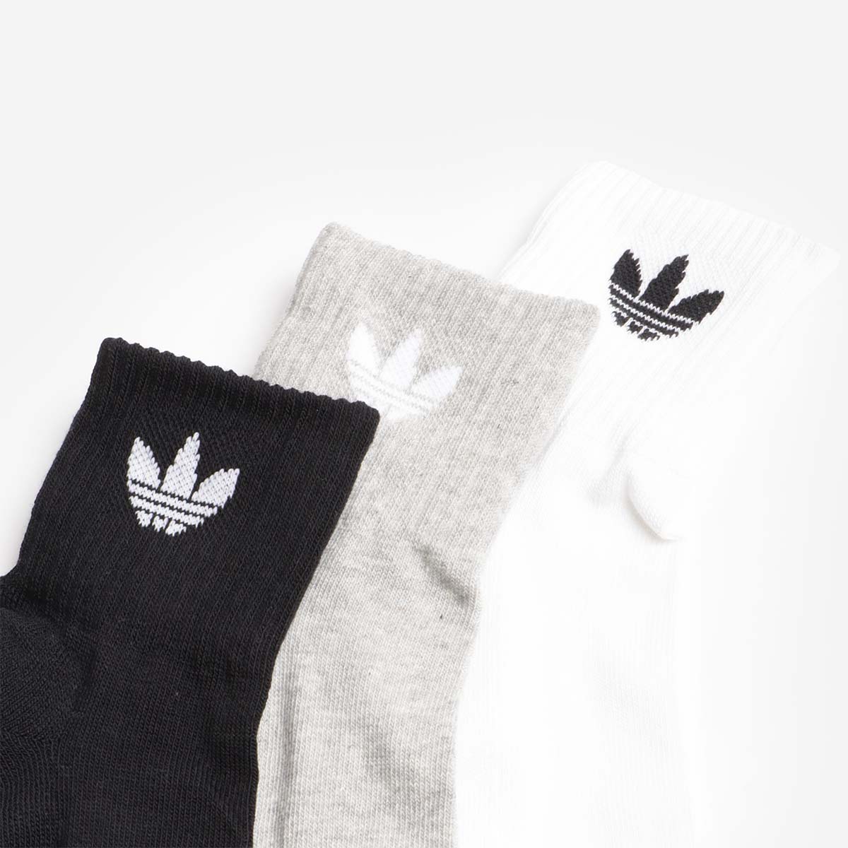 Adidas Originals Mid Crew Socks 3 Pairs - Image 3