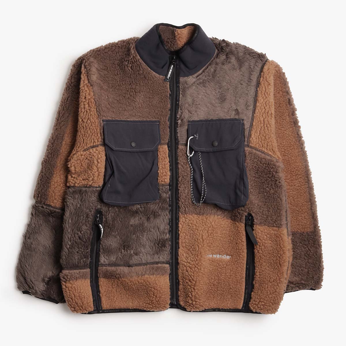 And Wander Mix Boa Jacket