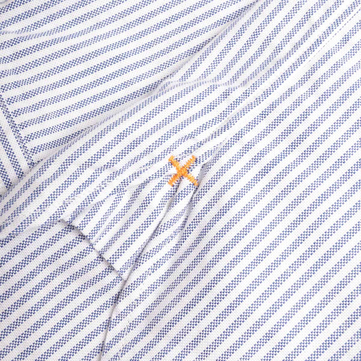 Beams Plus Button Down Oxford Candy Stripe Shirt - Image 5