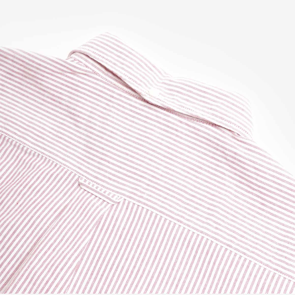 Beams Plus Button Down Oxford Candy Stripe Shirt - Image 5