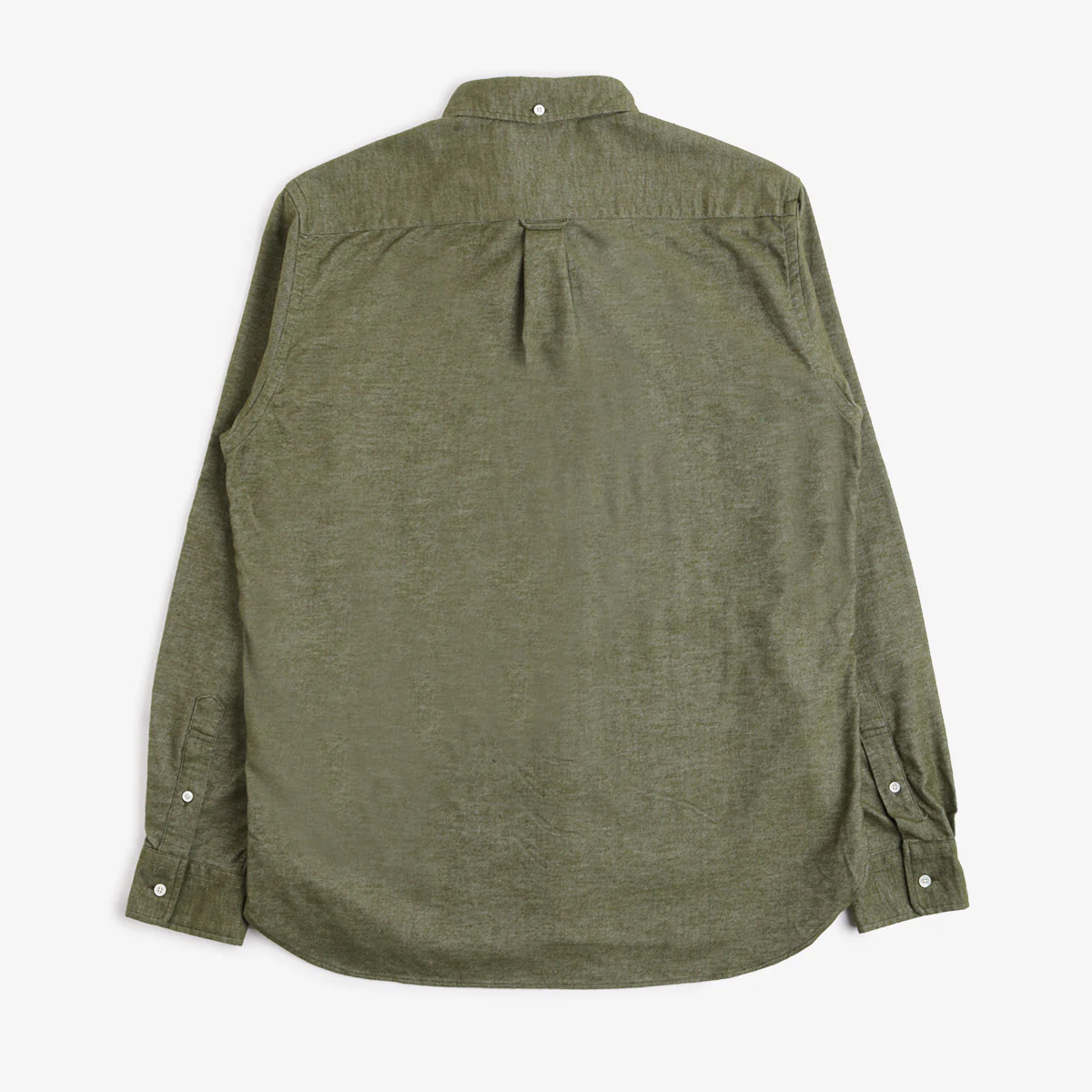Beams Plus Button Down Solid Flannel Shirt - Image 4