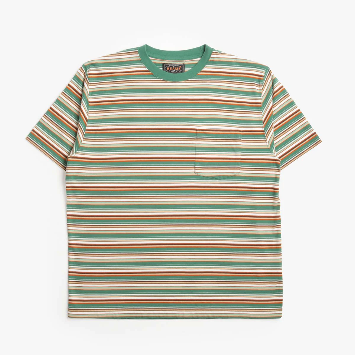 Beams Plus Multi Stripe Pocket T-Shirt