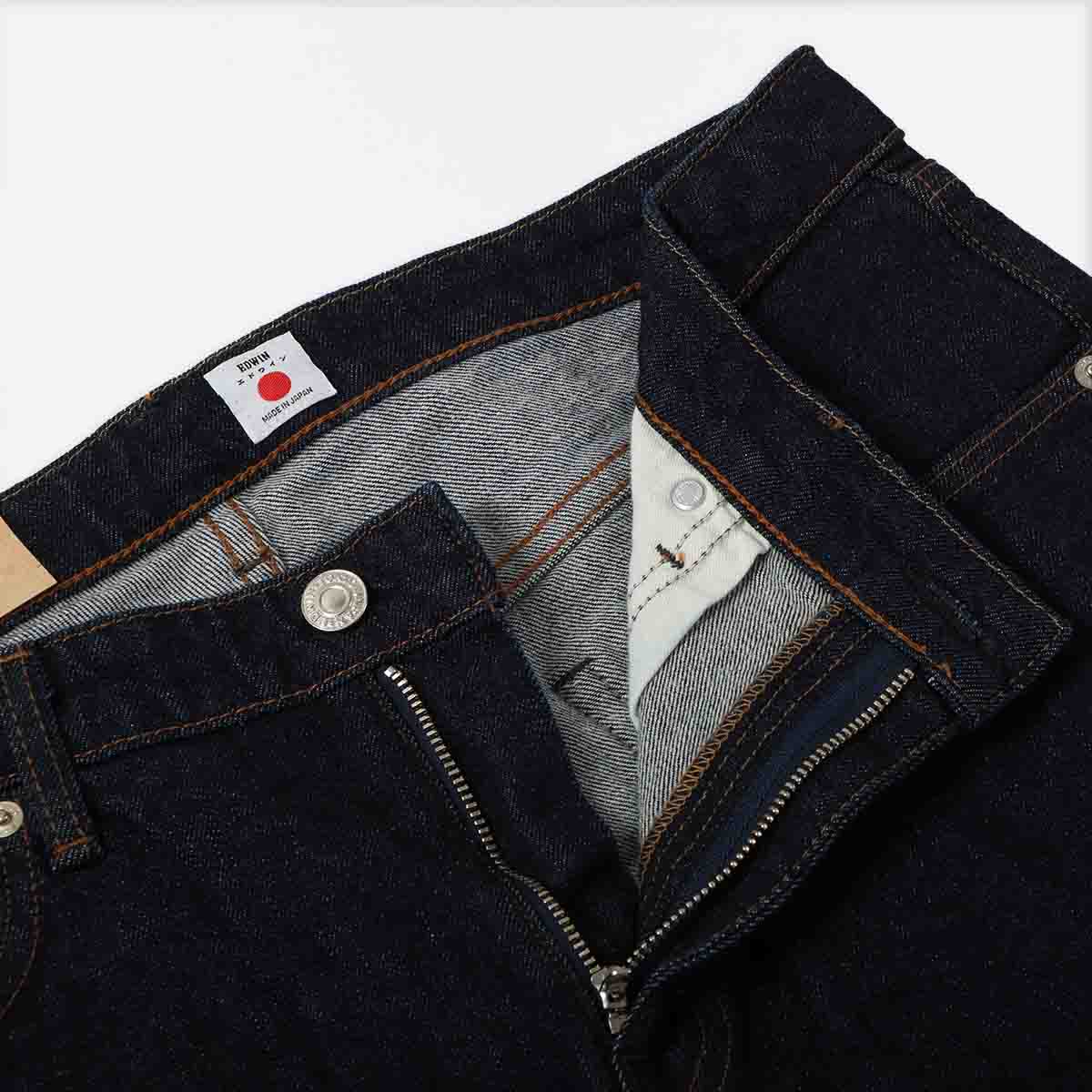 Edwin Regular Tapered Kaihara Pure Indigo Stretch 13oz Denim Jeans - Image 3