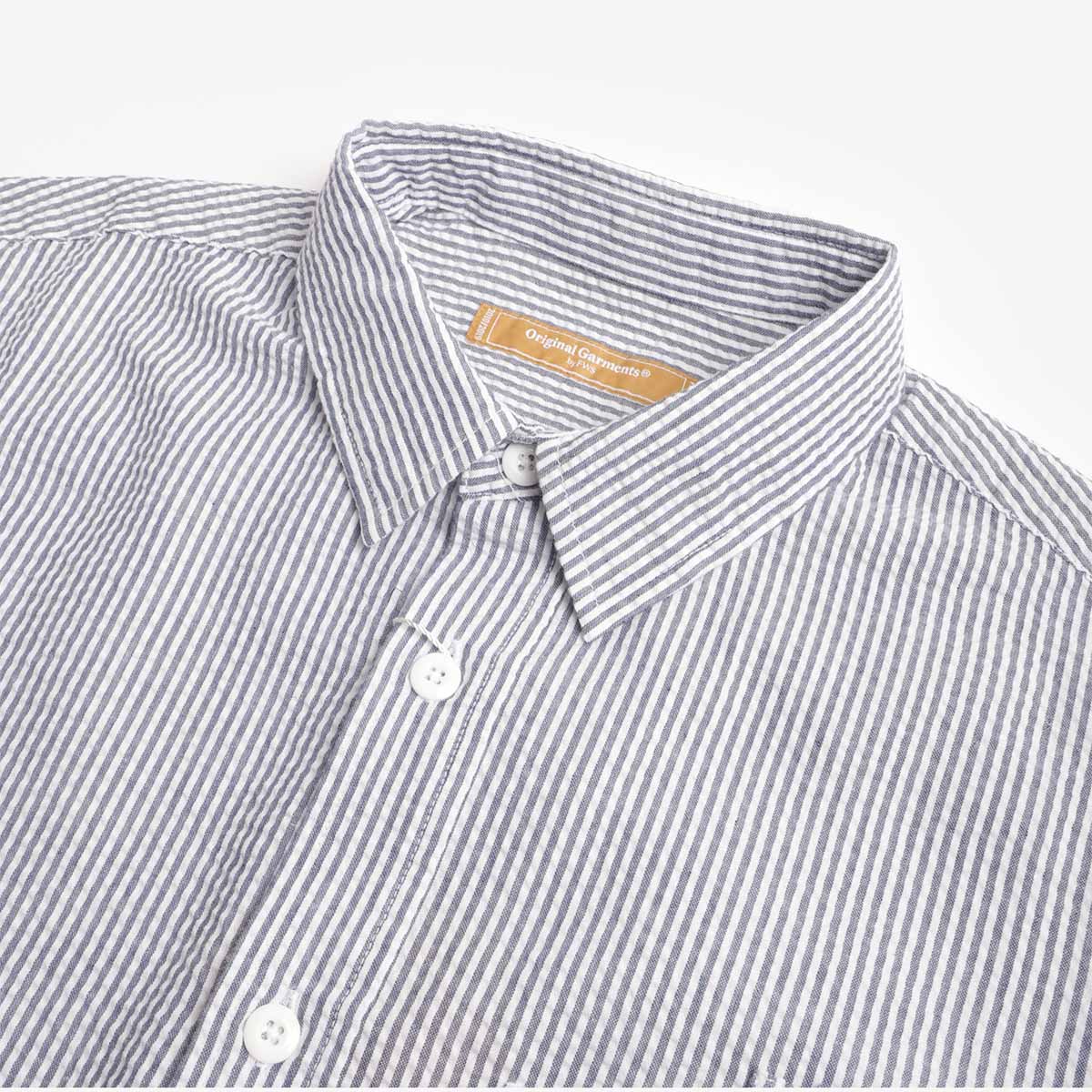 FrizmWORKS OG Stripe Seersucker Half Shirt - Image 4