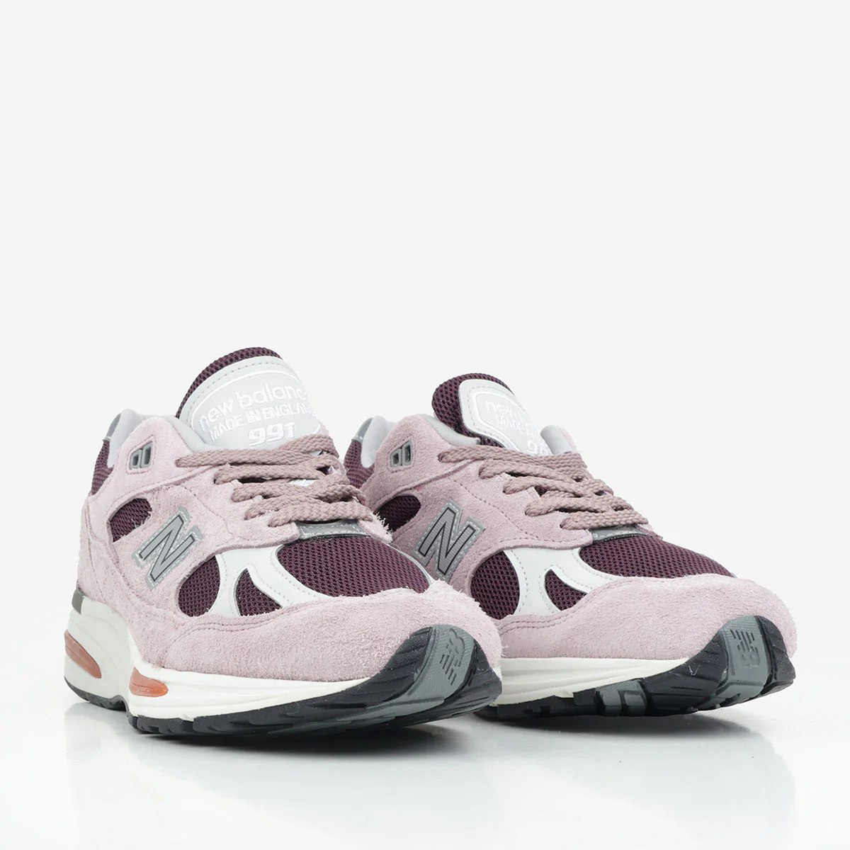 New Balance Made in UK 991v2 Grape Sorbet Shoes - Image 2