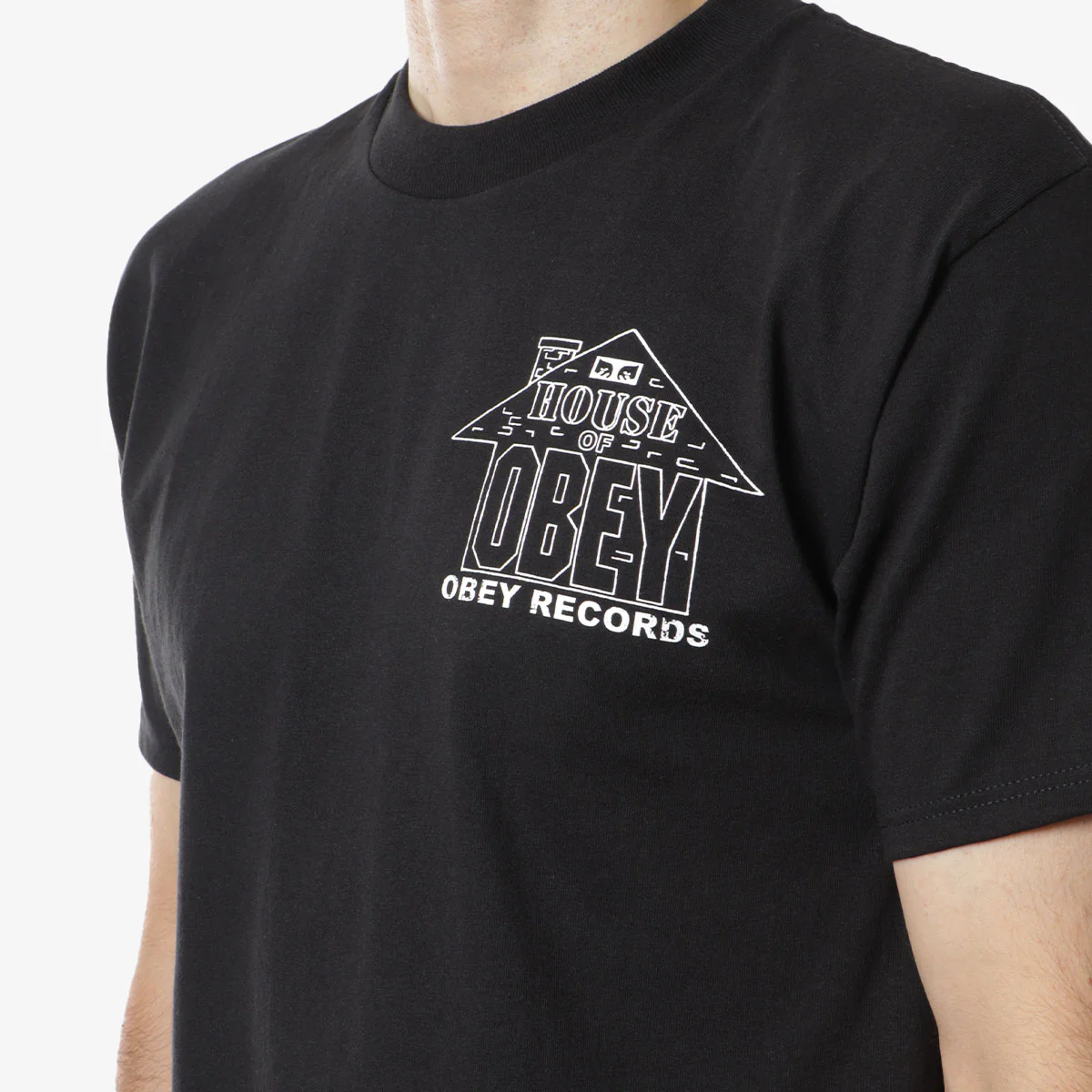 OBEY House Of Obey Records T-Shirt - Image 3
