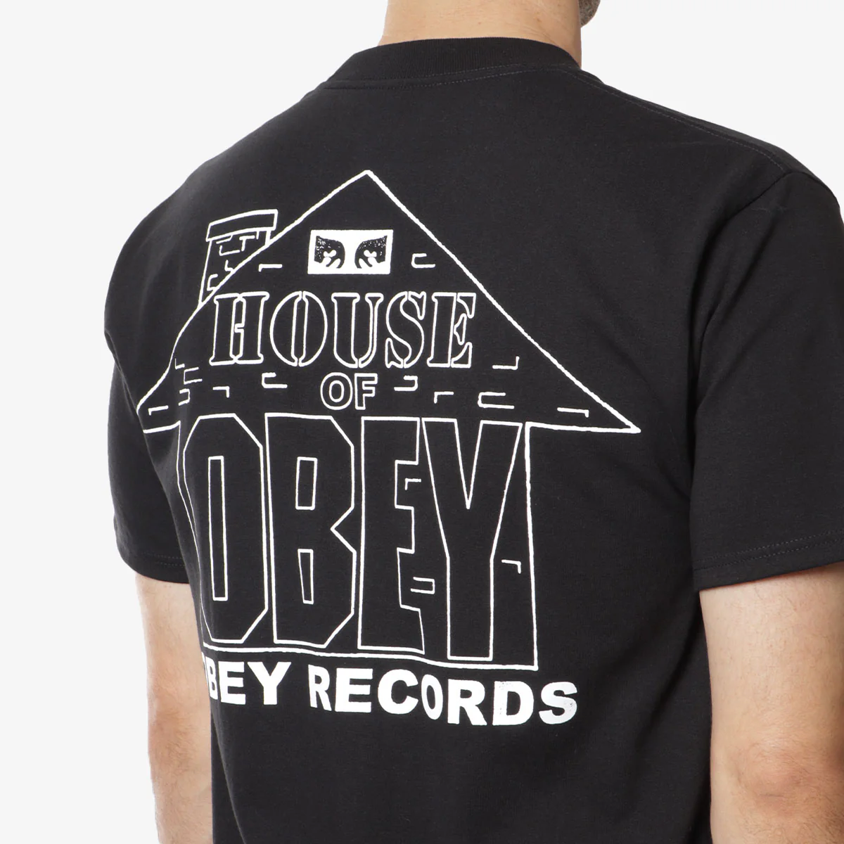 OBEY House Of Obey Records T-Shirt - Image 4