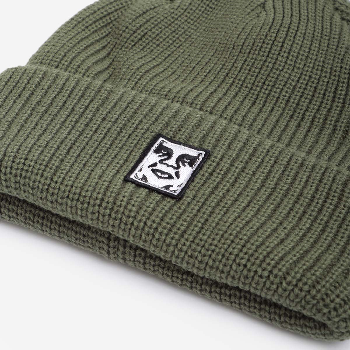 OBEY Mid Icon Patch Cuff Beanie - Image 3