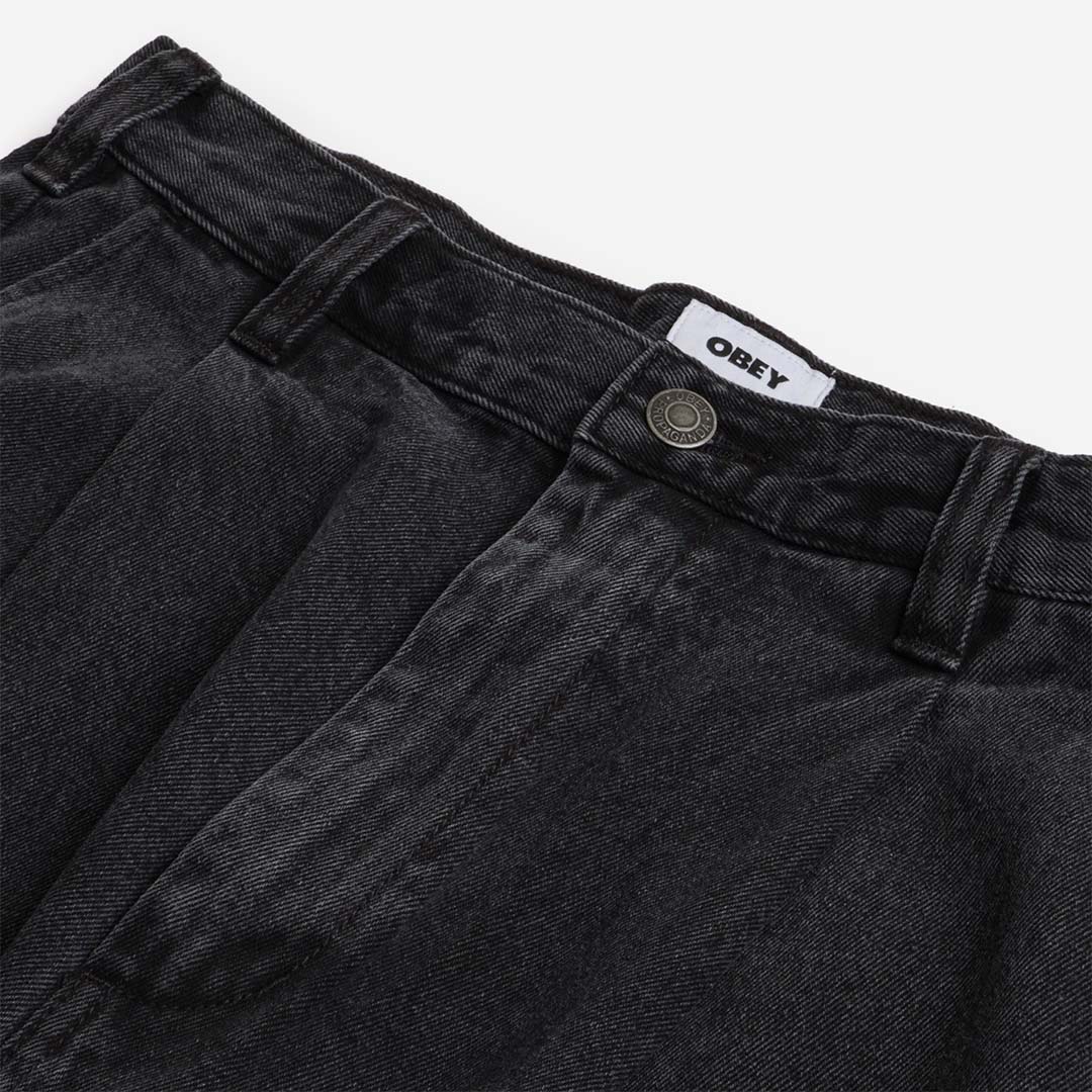 OBEY Oliver Denim Pleated Pant - Image 3