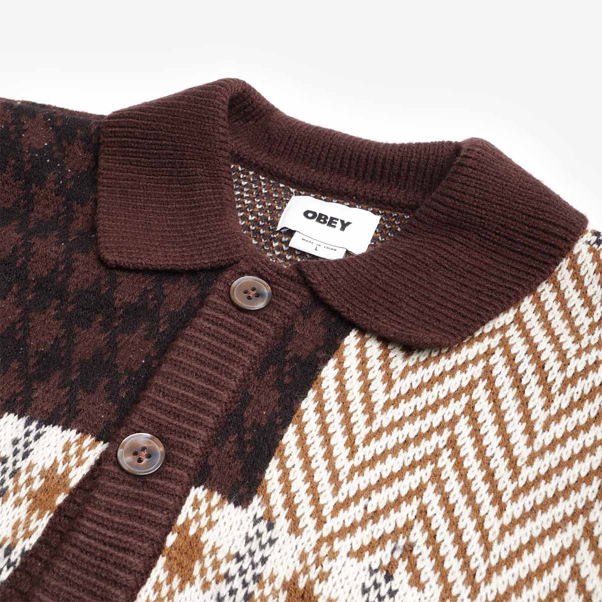 OBEY Patchwork Cardigan - Image 3