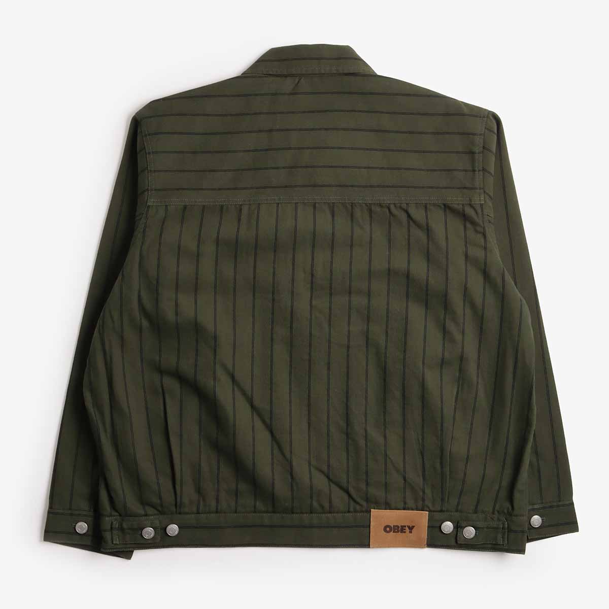 OBEY Stripe Zip Up Jacket - Image 6