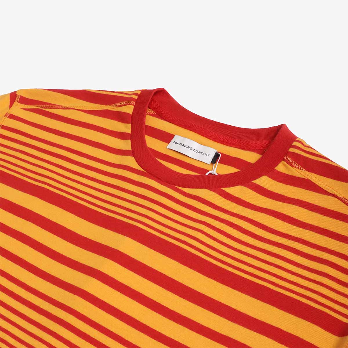 Pop Trading Company Striped Logo T-Shirt - Image 3