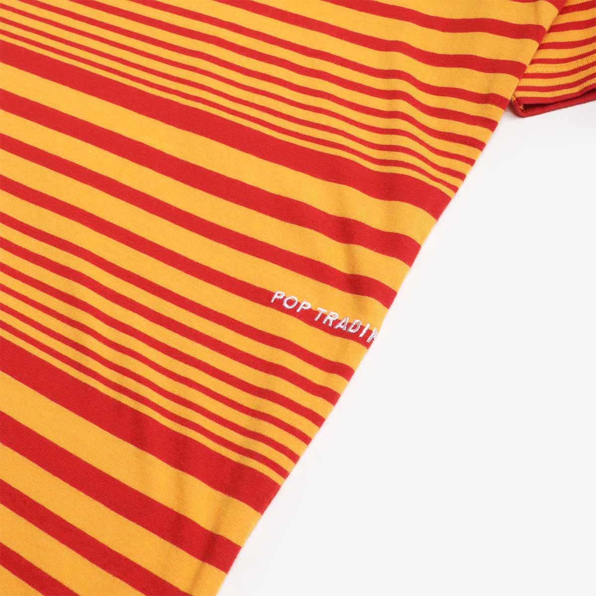 Pop Trading Company Striped Logo T-Shirt - Image 4