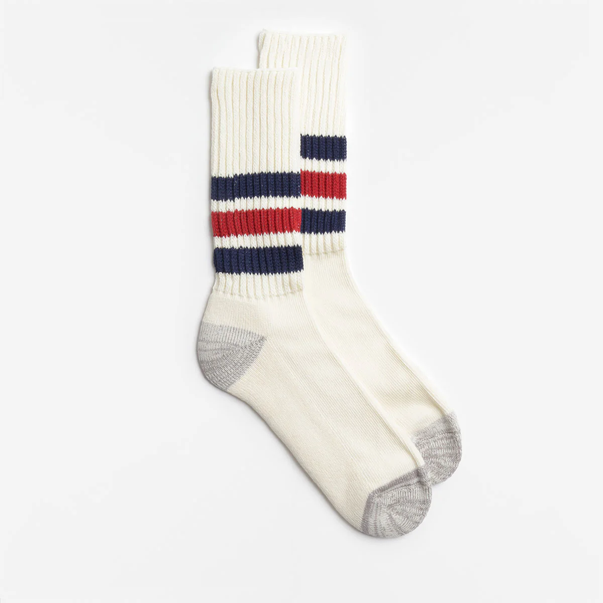 Rototo Coarse Ribbed Old School Crew Socks - Image 2