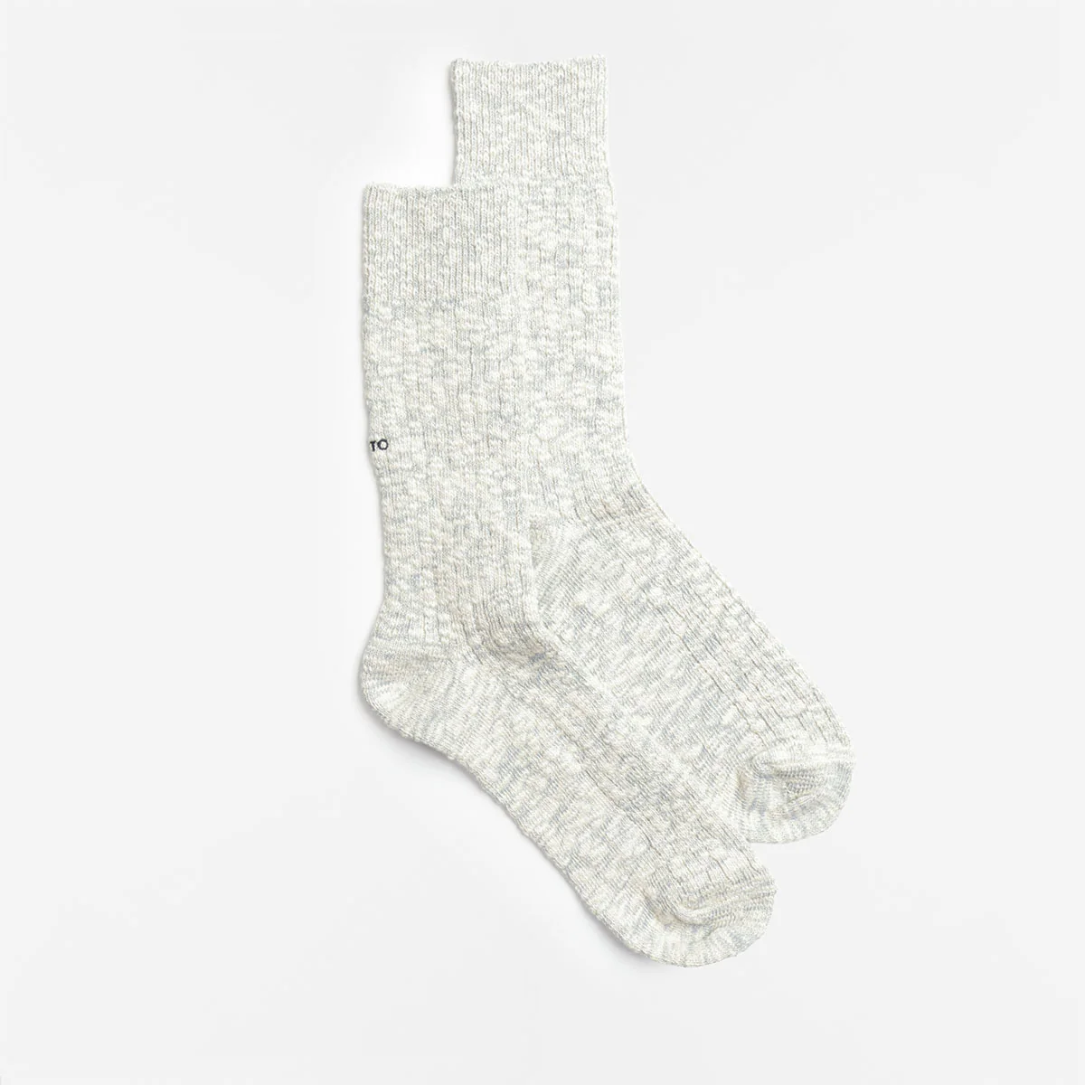 Rototo Organic Cotton Slub Crew Socks - Image 2