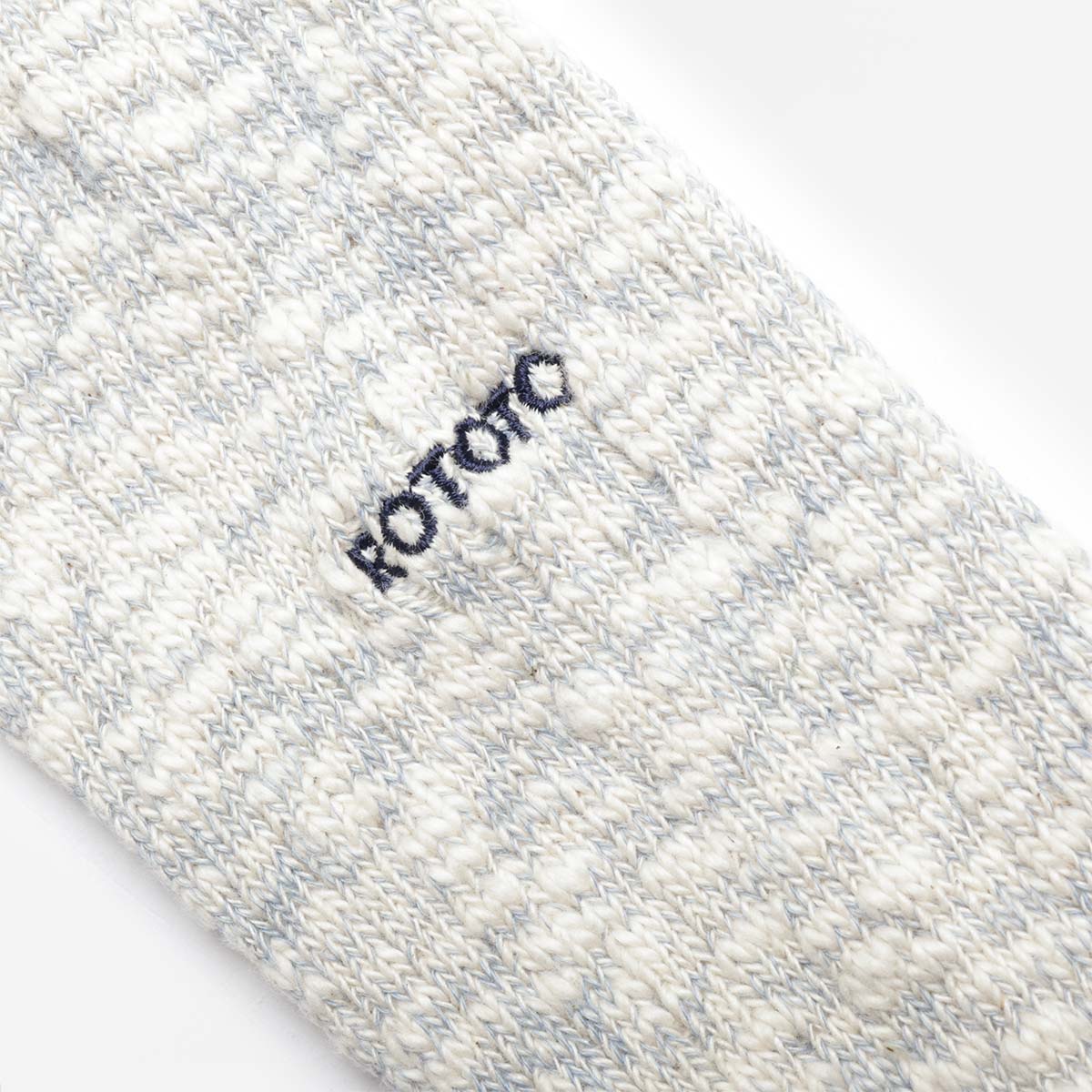Rototo Organic Cotton Slub Crew Socks - Image 3