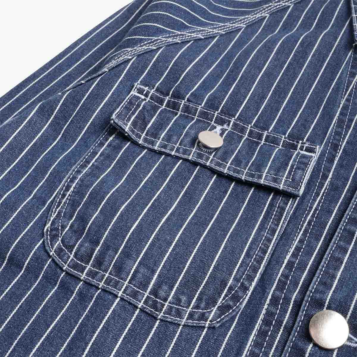Service Works Pinstripe Denim Coverall 2.0 Jacket - Image 4