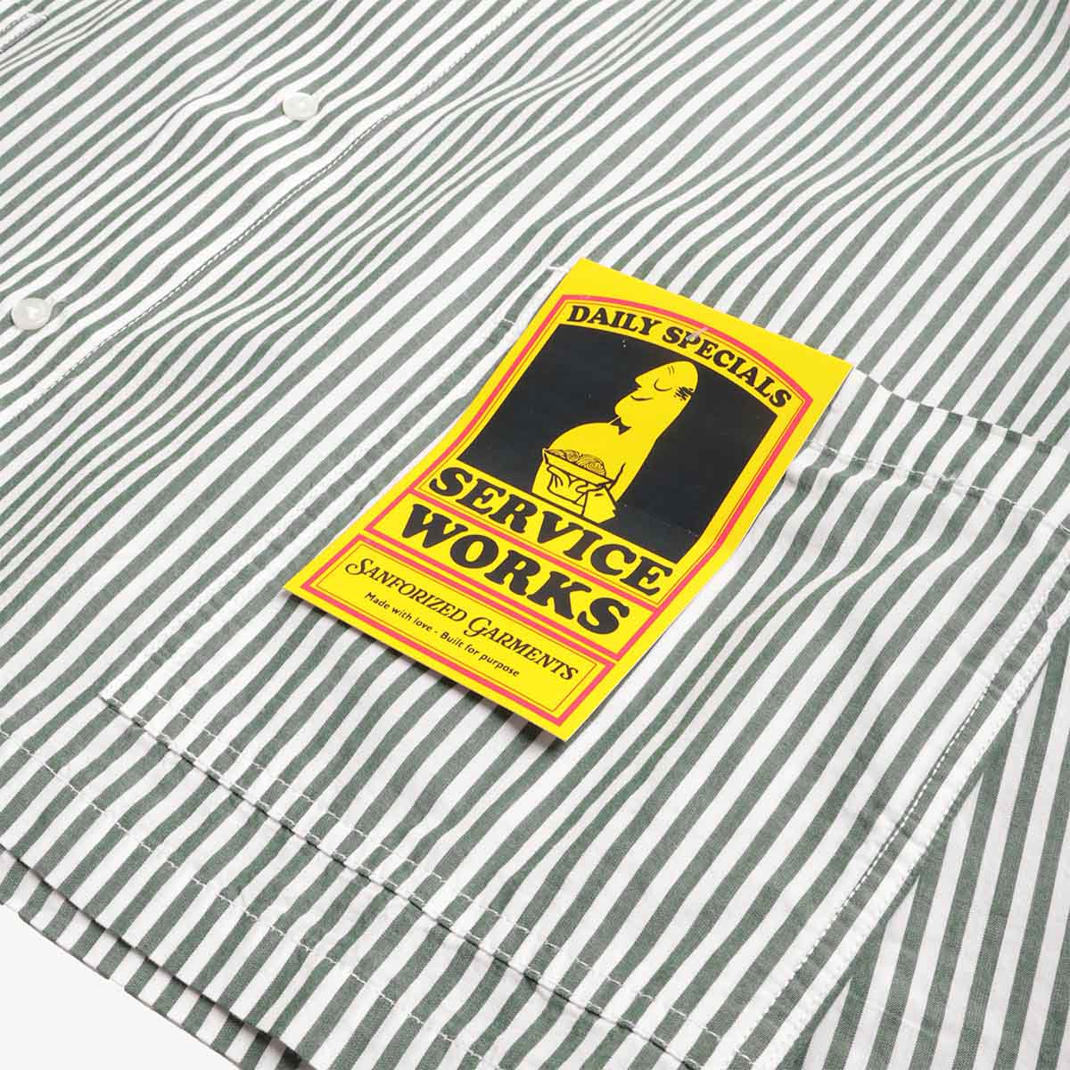 Service Works Poplin Stripe Waiter Shirt - Image 3
