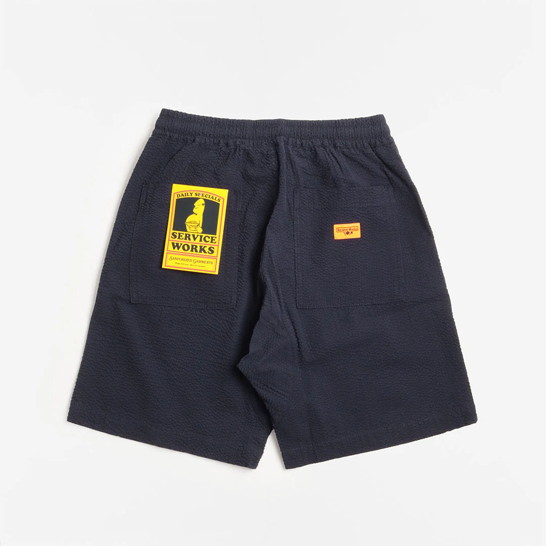 Service Works Seersucker Chef Shorts - Image 3
