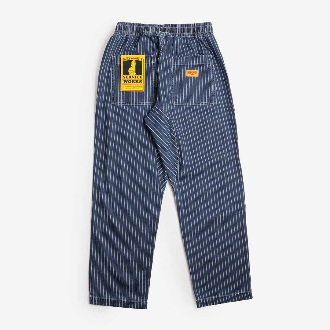 Sevice Works Pinstripe Denim Chef Pants - Image 3