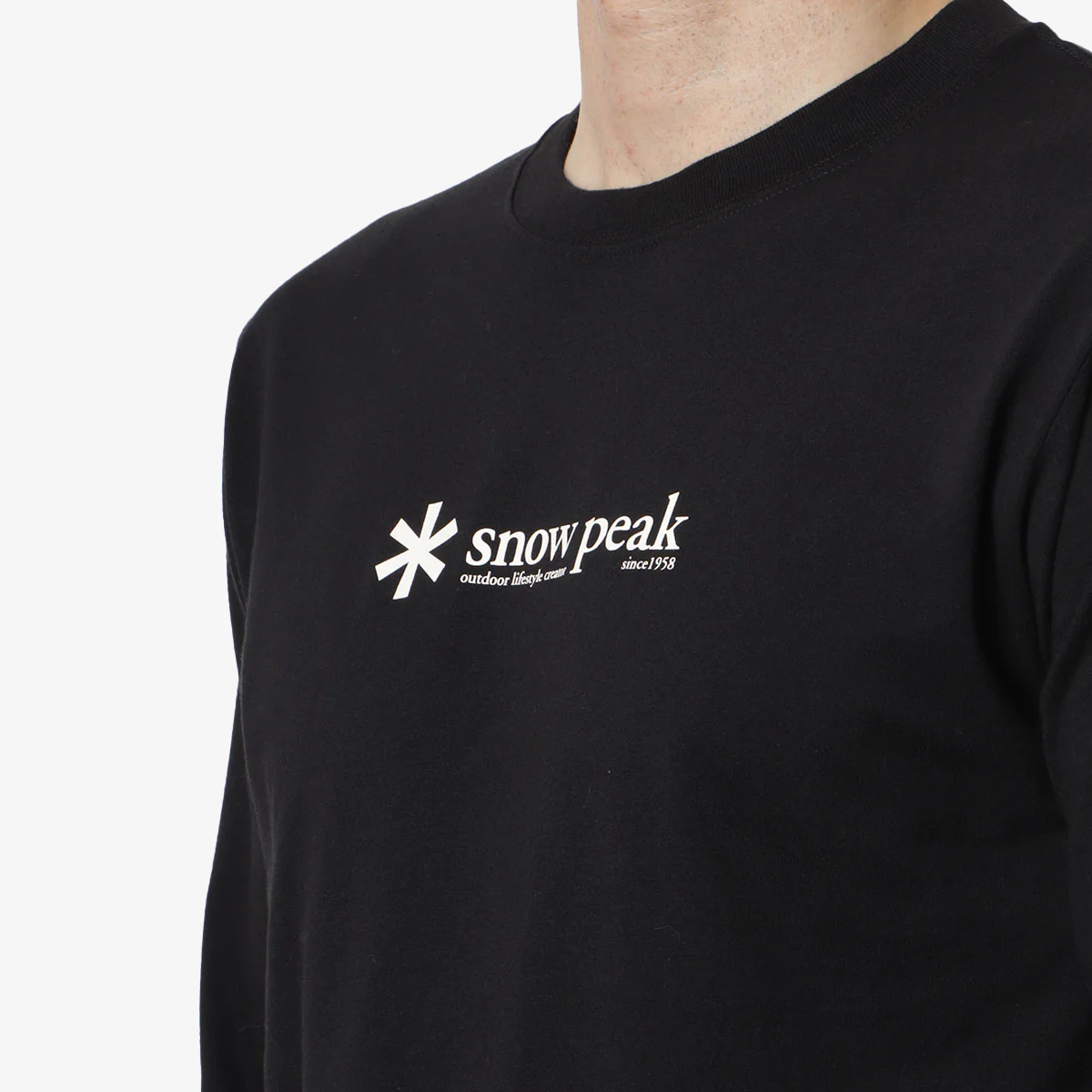 Snow Peak Soft Cotton Logo Long Sleeve T-Shirt - Image 2