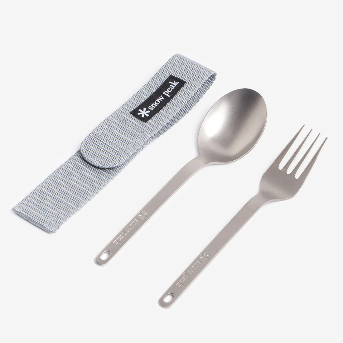 Snow Peak Titanium Fork & Spoon Set - Image 4