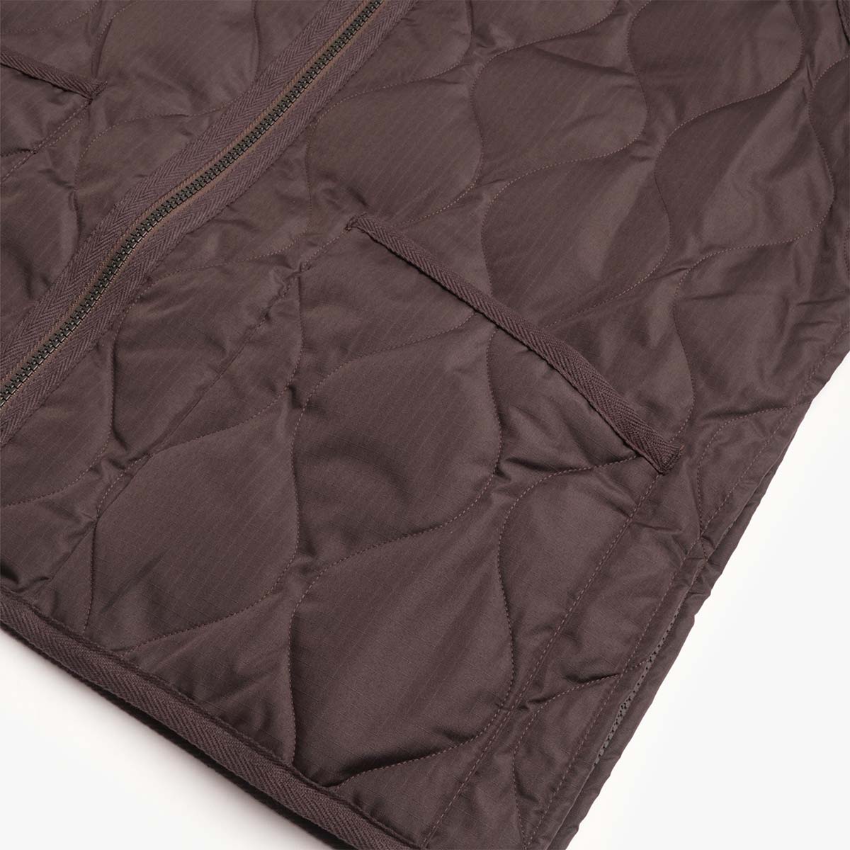 Taion Military Zip V Neck Down Vest - Image 4