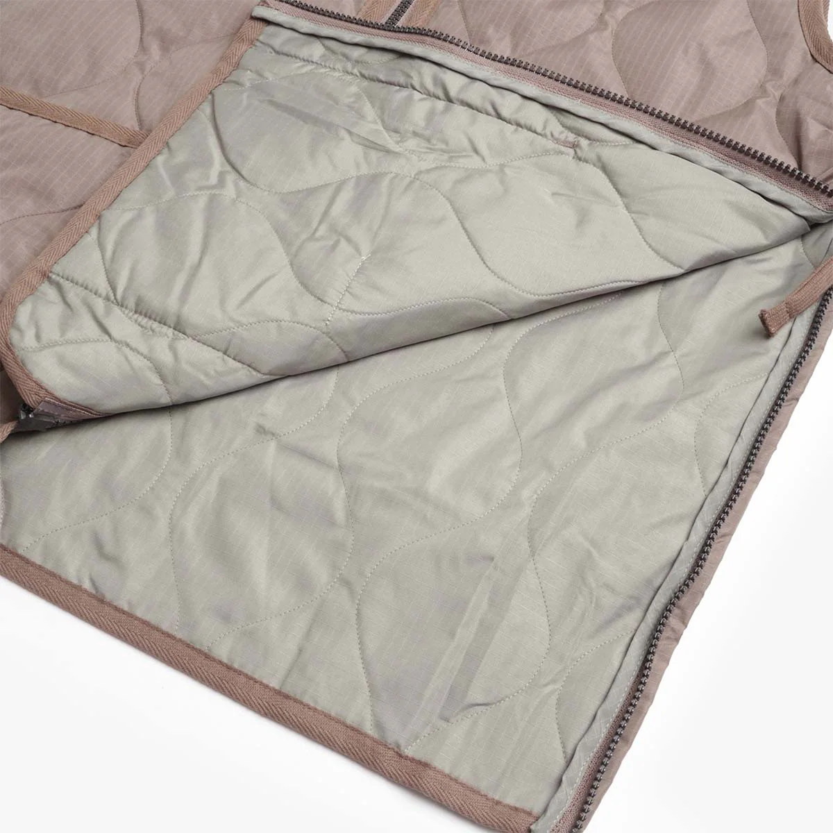 Taion Military Zip V Neck Down Vest - Image 3